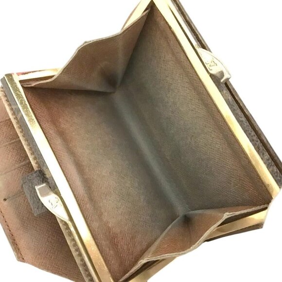572190AY (L2) Louis Vuitton Wallet Porte Monnaie Brown Monogram - Picture 6 of 9